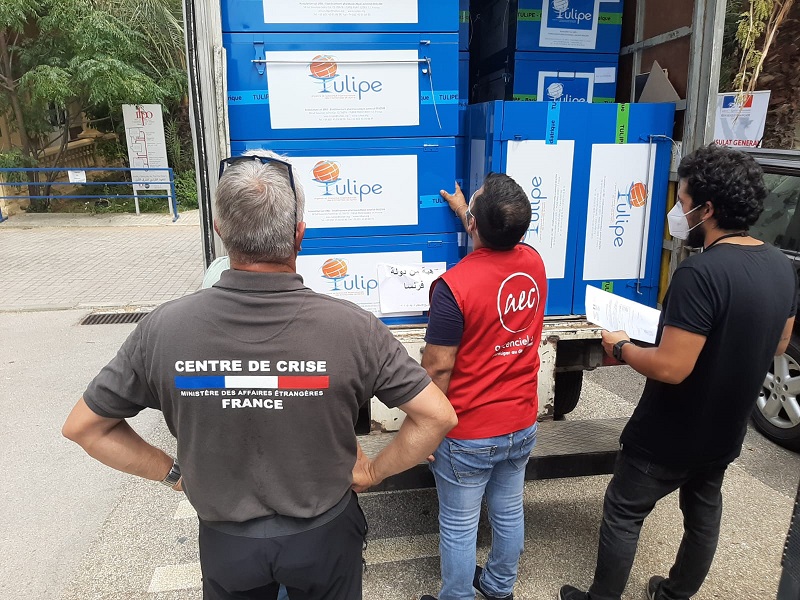 Opération humanitaire envoi de médicaments au Liban