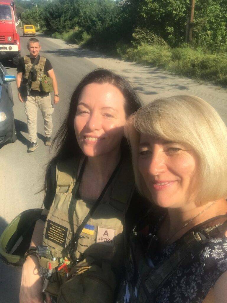 Olena Doro et Gaelle Girbes en Ukraine