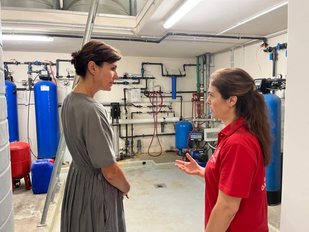 Karine Levesque présidente de Tulipe rencontre les membres de l'ONG l'Ordre de Malte Liban